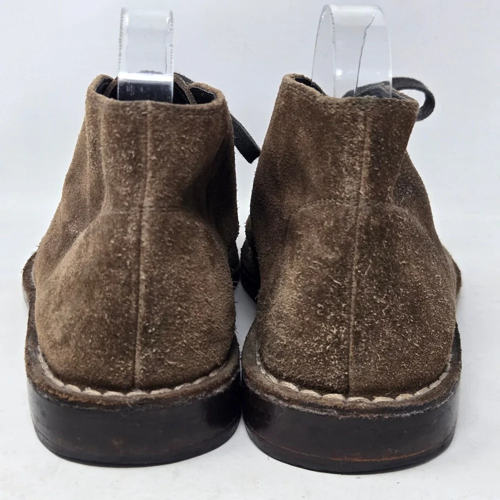 Aston Grey Collection Mens Brown Suede Chukka Desert Boots Size 8.5